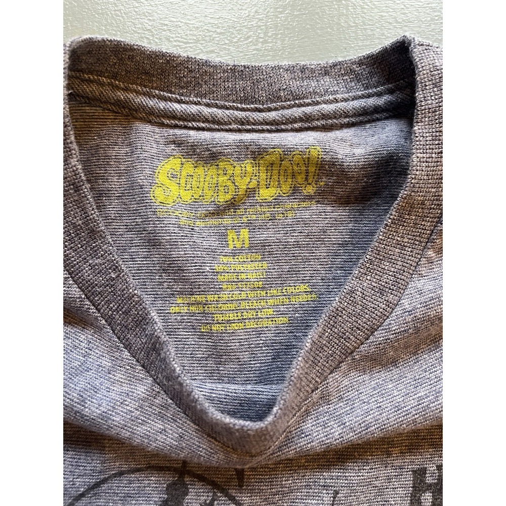 Scooby-Doo Graphic T-Shirt Men's Medium Gray Mystery Machine Cartoon Tee - Picture 4 of 6